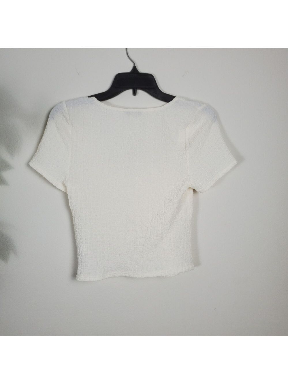 Madewell Popcorn Top Short Sleeve Square Neck Blouse Medium - Picture 7 of 9